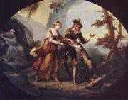 Angelica Kauffmann Miranda and Ferdinand in The Tempest oil